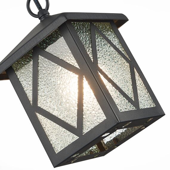 ST LUCE SL084.403.01 Светильник уличный подвесной ST-Luce Черный/Черный, Прозрачный E27 1*60W, изображение 3