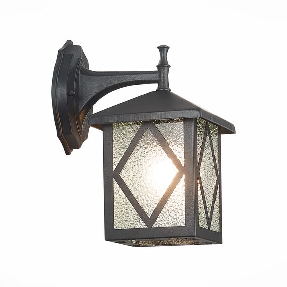 ST LUCE SL084.411.01 Светильник уличный настенный ST-Luce Черный/Черный, Прозрачный E27 1*60W, изображение 3