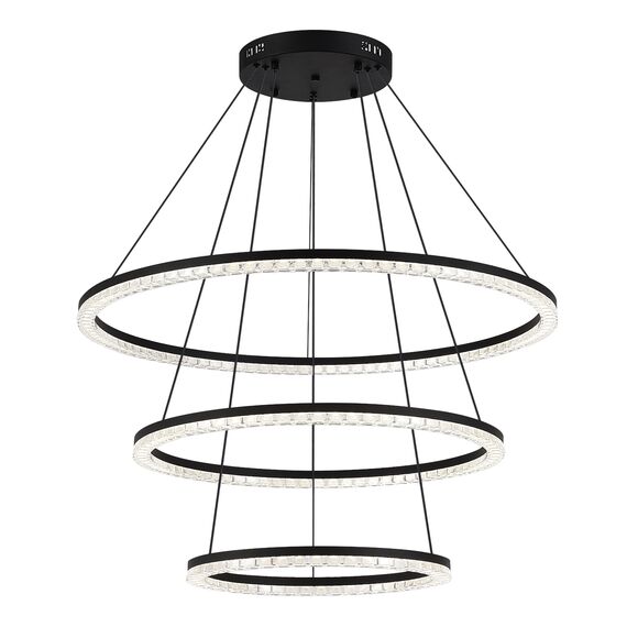ST LUCE SL1018.403.03 Светильник подвесной ST-Luce черный/прозрачный LED 3*130W 4000K, изображение 6