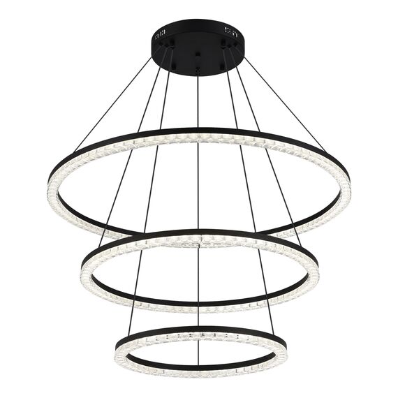 ST LUCE SL1018.403.03 Светильник подвесной ST-Luce черный/прозрачный LED 3*130W 4000K, изображение 3