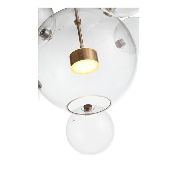 ST LUCE SL1133.213.01 Светильник подвесной ST-Luce Латунь/Прозрачный LED 1*14W 3000K, изображение 3
