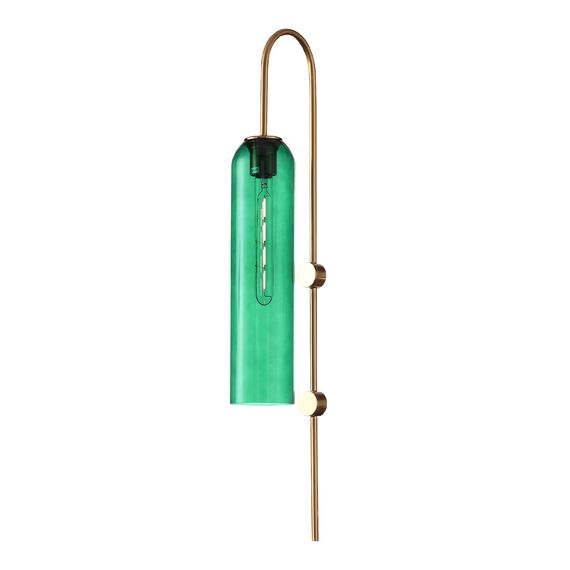 ST LUCE SL1145.381.01 Светильник настенный ST-Luce Латунь/Зелёный E27 1*60W