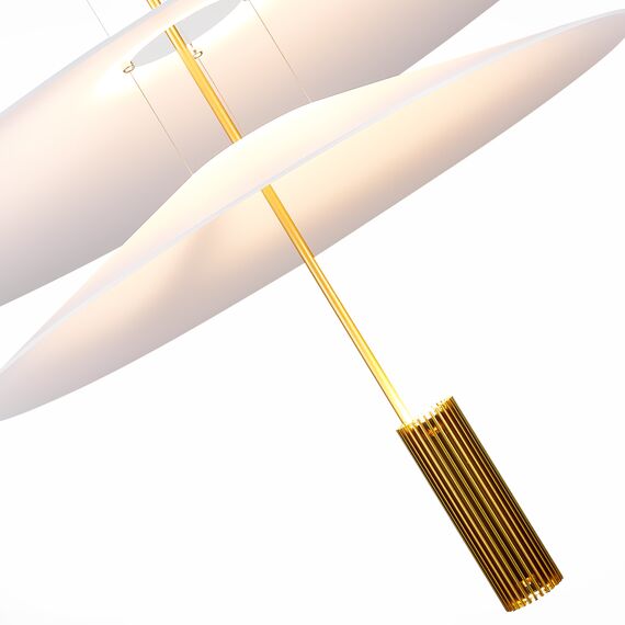 ST LUCE SL6101.223.01 Люстра подвесная ST-Luce Золотистый/Белый LED 1*15W 3000K, изображение 3