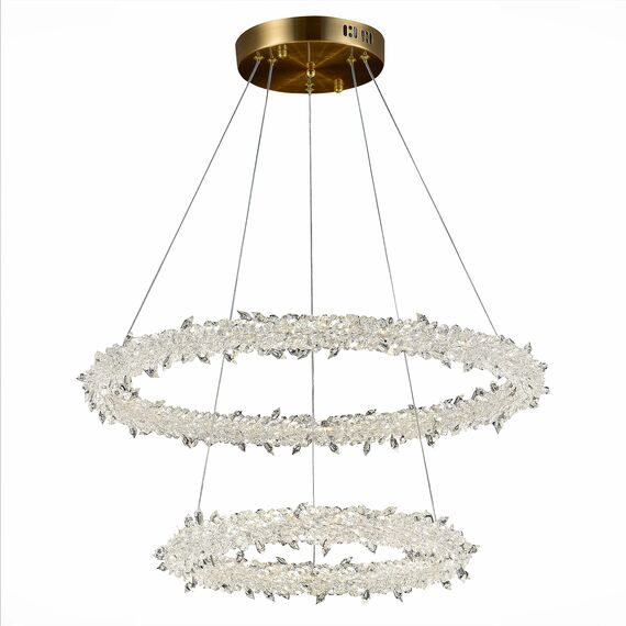 ST LUCE SL6105.203.02 Люстра подвесная ST-Luce Золотистый/Прозрачный LED 1*80W 3000 - 6500K, изображение 8