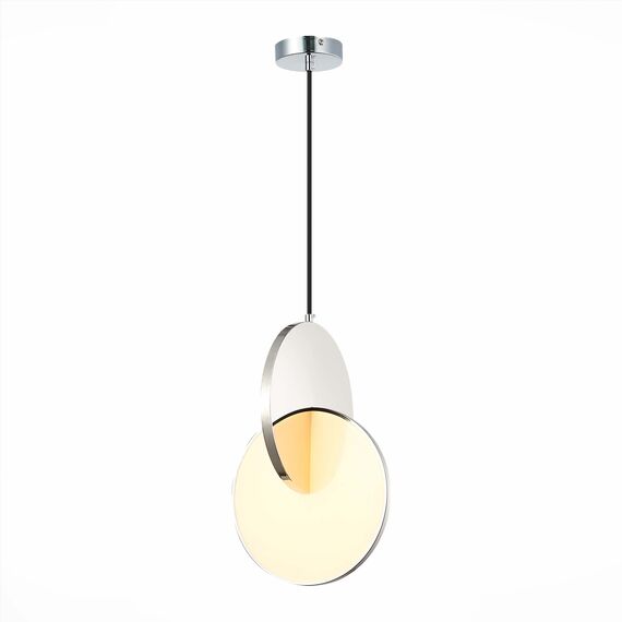 ST LUCE SL6107.103.01 Светильник подвесной ST-Luce Хром/Белый Хром LED 1*14W 3000K, изображение 3