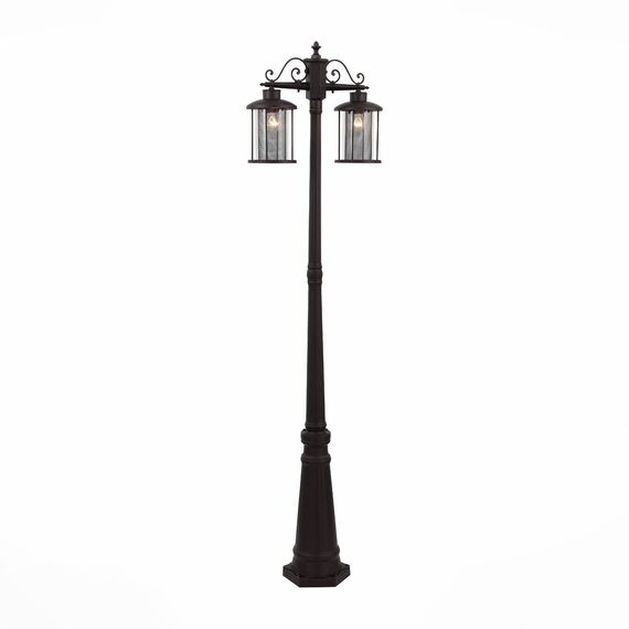 ST LUCE SL080.425.02 Светильник уличный наземный ST-Luce Темный кофе/Прозрачный, Темный кофе E27 2*100W, изображение 2