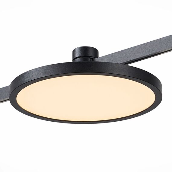 ST LUCE ST818.406.12 Магнитный трековый светильник FARM Черный LED 1*10W 3000K 500Lm Ra80 120 IP20 D168xH54, изображение 2