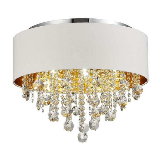 ST LUCE SL1350.502.06 Светильник потолочный ST-Luce Хром/Белый, Золотистый, Прозрачный E14 6*40W, изображение 2