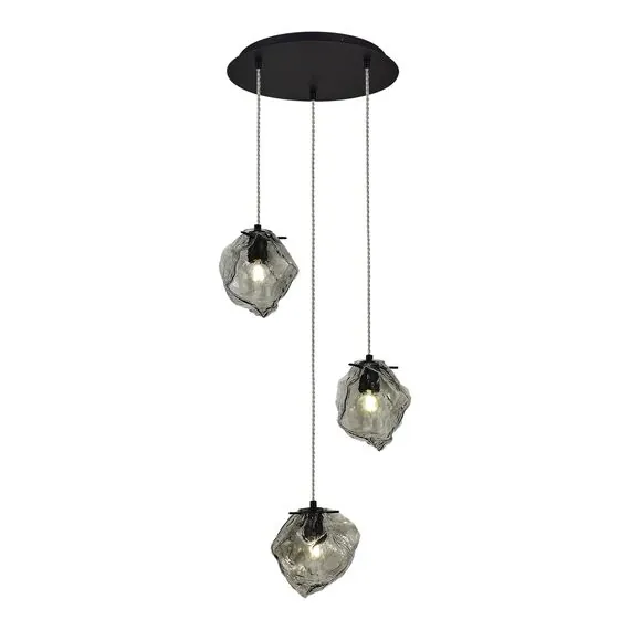 ST LUCE SL1175.403.03 Светильник подвесной ST-Luce Черный/Серо-зеленый E14 3*40W, изображение 2