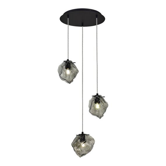 ST LUCE SL1175.403.03 Светильник подвесной ST-Luce Черный/Серо-зеленый E14 3*40W, изображение 2