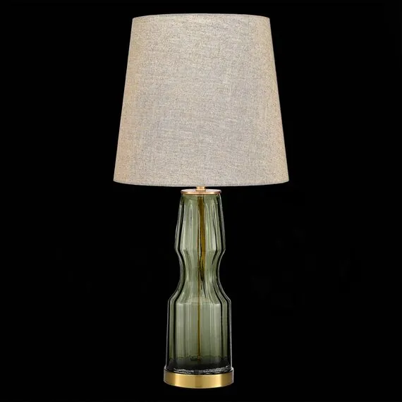 ST LUCE SL1005.904.01 Прикроватная лампа ST-Luce Оливковый, Латунь/Серый E27 1*40W, изображение 4