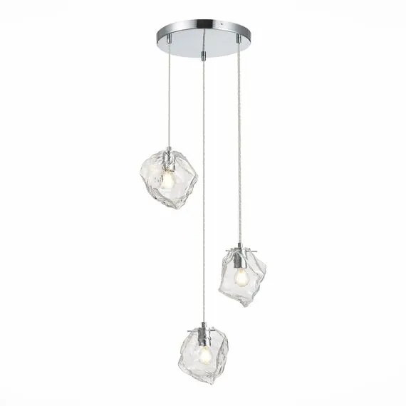 ST LUCE SL1175.103.03 Светильник подвесной ST-Luce Хром/Прозрачный E14 3*40W, изображение 2