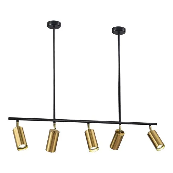 ST LUCE SL1206.413.05 Светильник подвесной ST-Luce Черный/Латунь GU10 5*5W 4000K, изображение 2