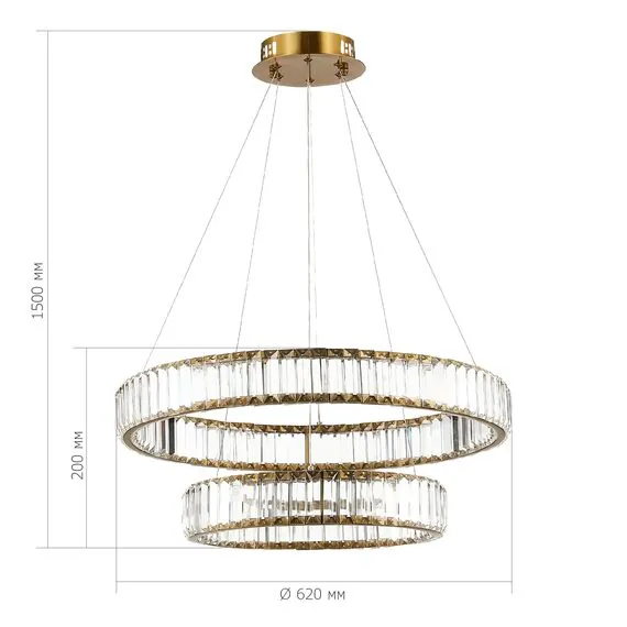 ST LUCE SL1622.303.02 Люстра подвесная ST-Luce Латунь/Прозрачный LED 1*70W 4000K, изображение 7