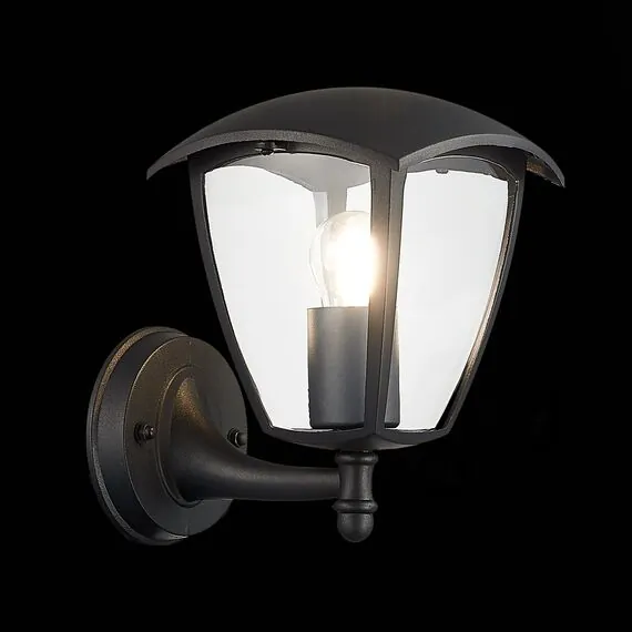 ST LUCE SL081.401.01 Светильник уличный настенный ST-Luce Черный/Черный, Прозрачный E27 1*40W, изображение 4