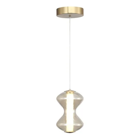 ST LUCE SL6136.203.01 Светильник подвесной ST-Luce золото/коньячный LED 1*6W 3000K