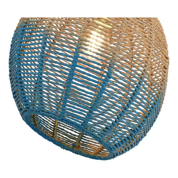 ST LUCE SL1514.623.01 Светильник подвесной ST-Luce Древесный/Бежевый,Синий E27 1*40W, изображение 3