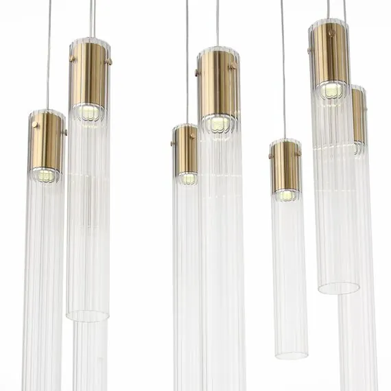 ST LUCE SL1229.303.08 Люстра подвесная ST-Luce Латунь/Прозрачный GU10 8*5W, изображение 3