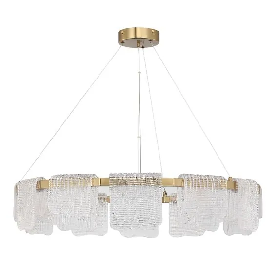 ST LUCE SL6021.203.66 Светильник подвесной ST-Luce золотистый/прозрачный LED 1*66W 4000K, изображение 2