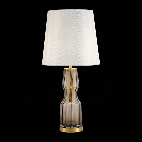 ST LUCE SL1005.704.01 Прикроватная лампа ST-Luce Коньячный,Латунь/Серый E27 1*40W, изображение 4