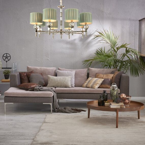 ST LUCE SL1121.103.08 Люстра подвесная ST-Luce Никель/Оливковый E14 8*40W, изображение 8