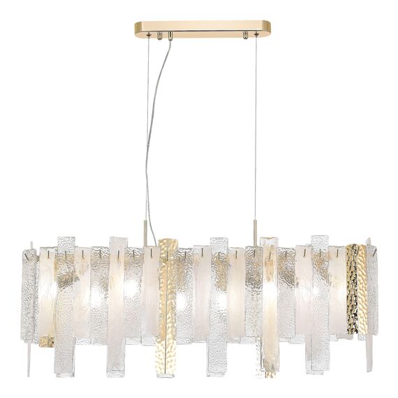 ST LUCE SL1636.203.08 Люстра подвесная ST-Luce Золотистый/Белый, Золотистый E14 8*40W, изображение 3