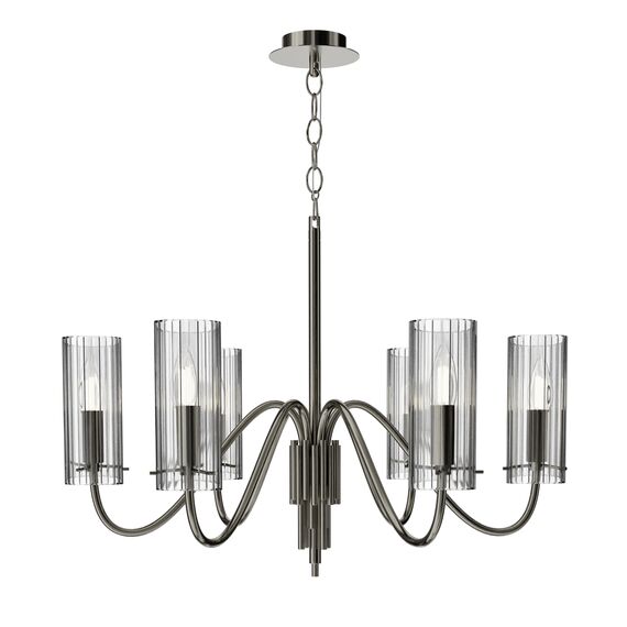 ST LUCE SL2005.103.06 Светильник подвесной ST-Luce никиль/прозрачный E14 6*40W