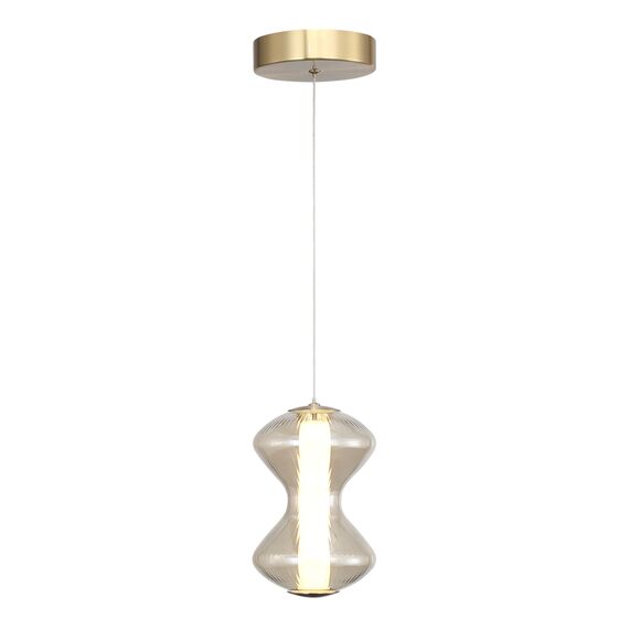 ST LUCE SL6136.203.01 Светильник подвесной ST-Luce золото/коньячный LED 1*6W 3000K