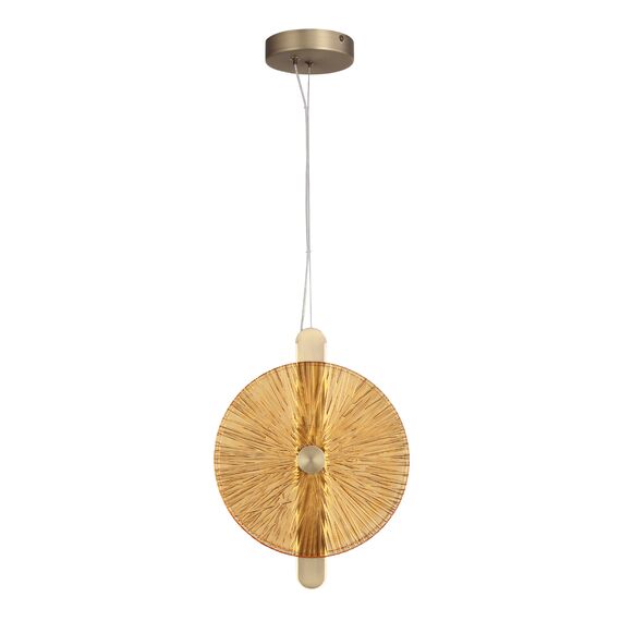 ST LUCE SL6141.313.01 Светильник подвесной ST-Luce бронза/янтарь LED 1*11W 4000K