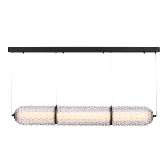 ST LUCE SL6144.413.01 Светильник подвесной ST-Luce черный/прозрачный LED 1*37W 4000K