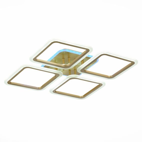 EVOLED SLE200422-04RGB Светильник потолочный Золотистый/Белый LED 1*112W RGB 8W 3000-6000K