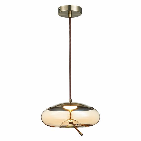 ST LUCE SL6108.303.01 Люстра подвесная ST-Luce Бронза/Янтарный LED 1*10W 3000K, изображение 2