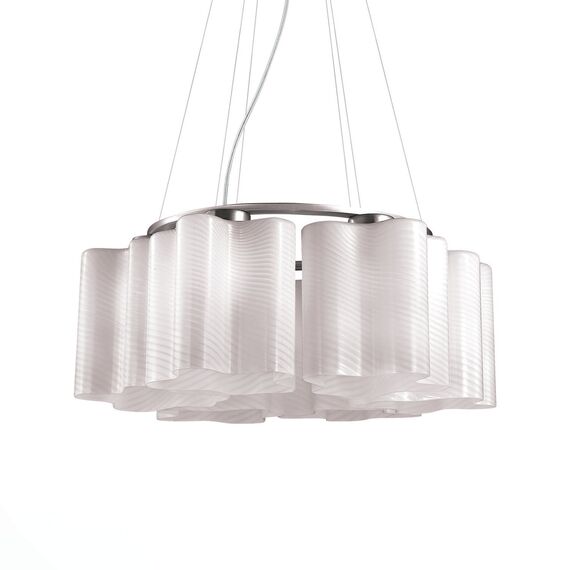 ST LUCE SL117.503.06 Люстра подвесная ST-Luce Серебристый/Белый с полосками E27 6*60W, изображение 2