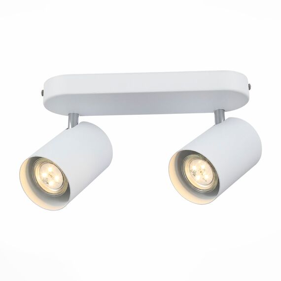 ST LUCE SL597.501.02 Спот ST-Luce Белый, Хром/Белый GU10 LED 2*7W, изображение 2