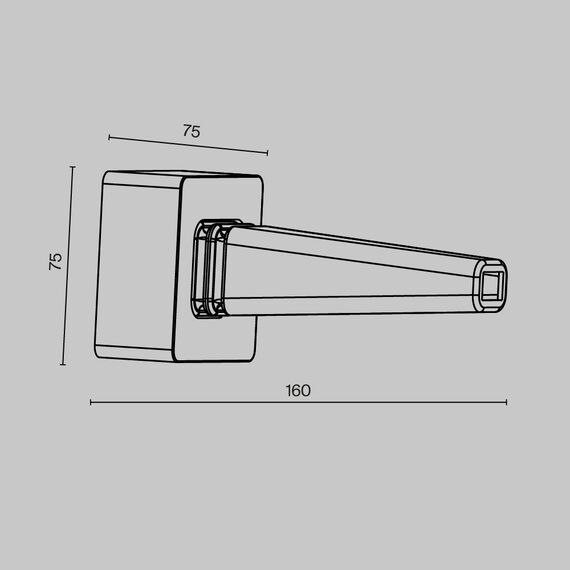 Maytoni Technical TRA160BC-B Настенный фиксатор для подвесного монтажа шинопровода Elasity, изображение 4