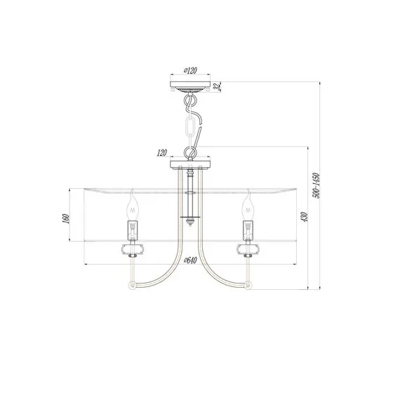 Maytoni Decorative ARM006PL-08G Подвесная люстра Roma, изображение 5