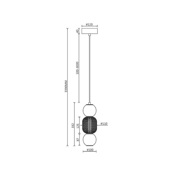 Maytoni Decorative MOD273PL-L16G3K Светильник Drop, изображение 2