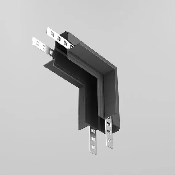 Maytoni Technical TRA034ICL-42.12B Коннектор угловой внутренний Exility встраиваемый под ГКЛ 12,5мм, черный, изображение 2