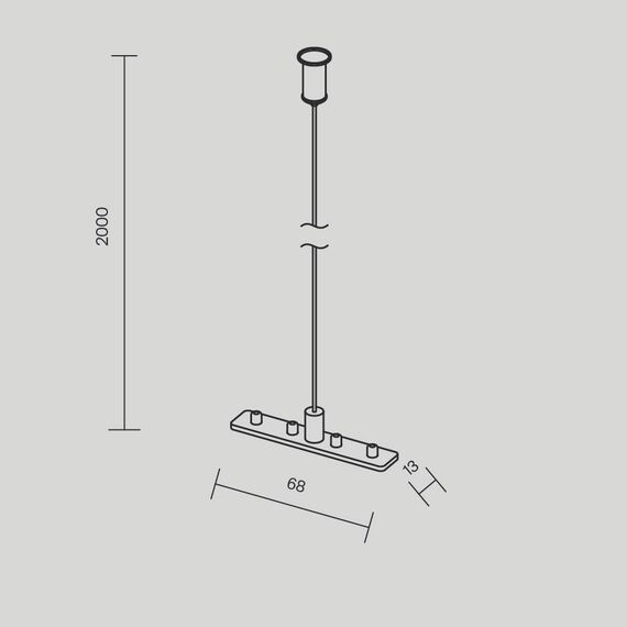 Maytoni Technical TRAM034SW-2S Тросовый подвес для низкопрофильного шинопровода Exility, изображение 5