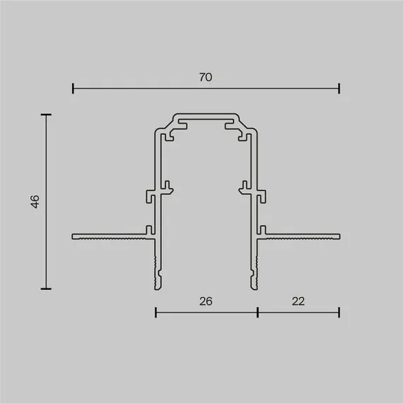Maytoni Technical TRX034-421.12W Шинопровод встраиваемый под ГКЛ 12,5мм Exility, изображение 6