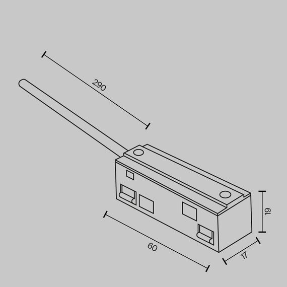 Maytoni Technical TRA034B-42W-1 Ввод питания Exility белый, изображение 6
