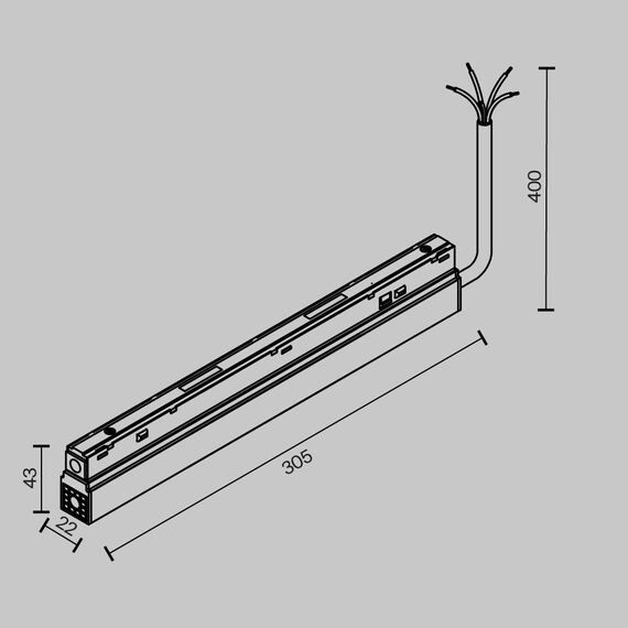 Maytoni Technical TRA034DR-200W-DD-W Блок питания 48В 200Вт IP54 DALI Exility, изображение 6
