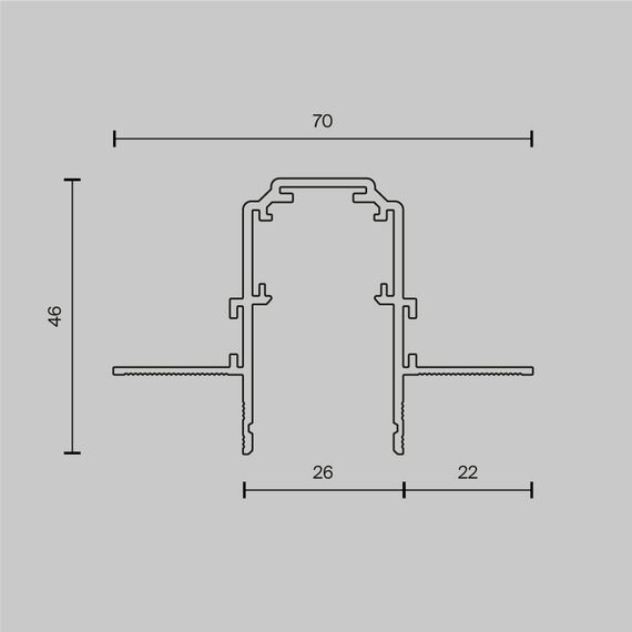 Maytoni Technical TRX034-421.12W Шинопровод встраиваемый под ГКЛ 12,5мм Exility, изображение 6