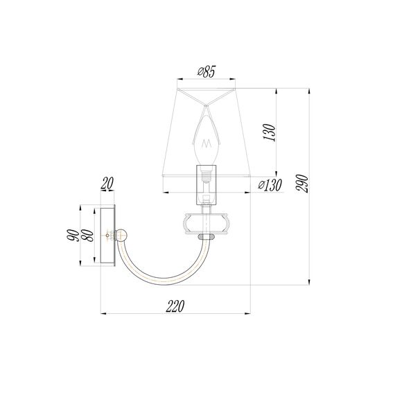 Maytoni ARM006WL-01G Настенный светильник (бра), изображение 5