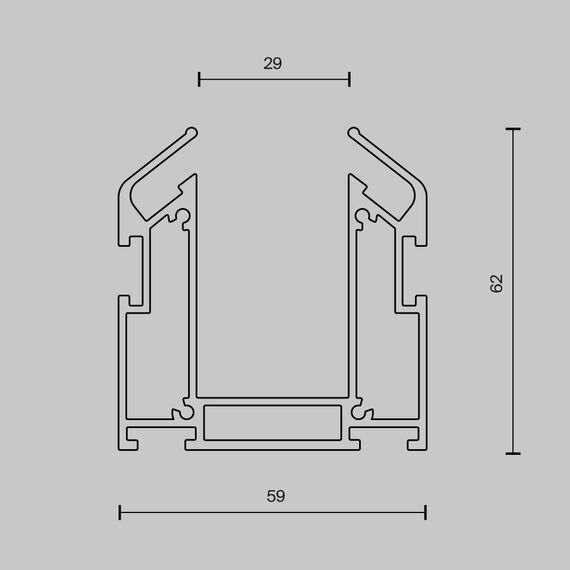 Maytoni Technical TRA034MP-212S Профиль для монтажа в натяжной потолок Exility, изображение 6