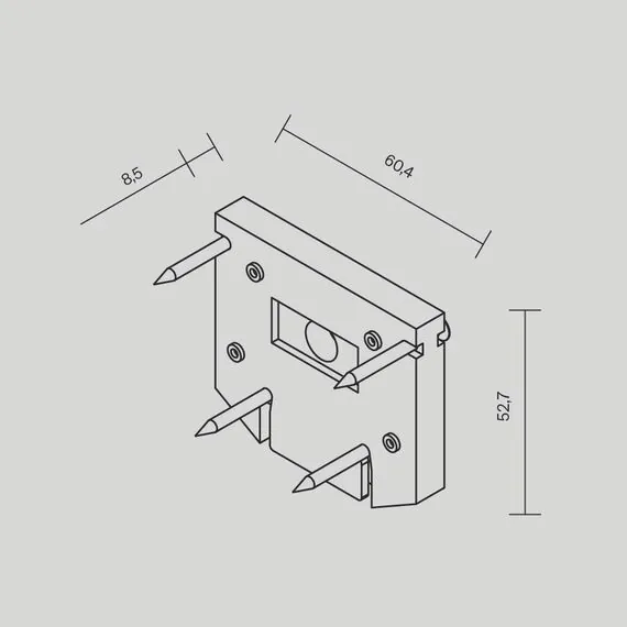 Maytoni TRA034D-EC-422B Торцевая заглушка для демпферного шинопровода, черная Exility, изображение 4
