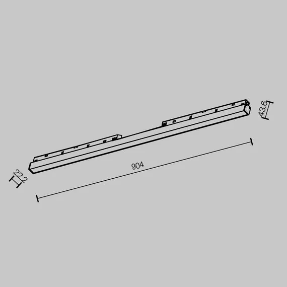 Maytoni TR030-2-30W2.7K-B Трековый магнитный светодиодный светильник EXILITY Basis, изображение 8