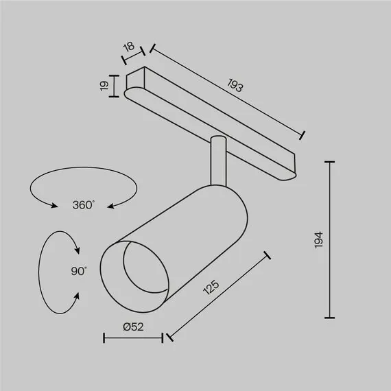 Maytoni TR032-2-12W2.7K-M-B Трековый магнитный светодиодный светильник EXILITY Focus LED, изображение 10