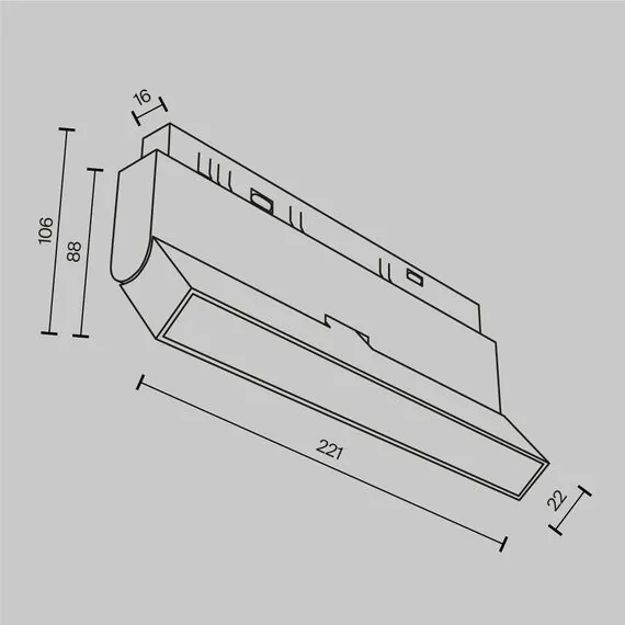 Maytoni TR036-2-12W2.7K-B Трековый магнитный светодиодный светильник EXILITY Basis Rot, изображение 9