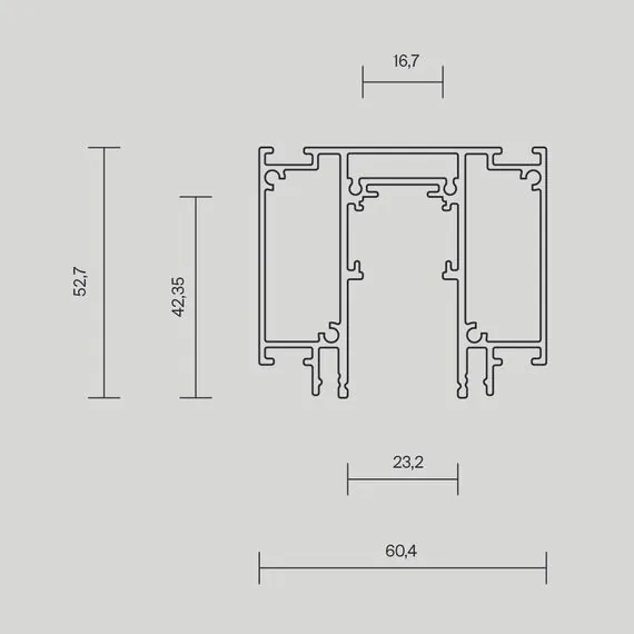 Maytoni TRX034D-422B Шинопровод встраиваемый для натяжного потолка Exility, изображение 5